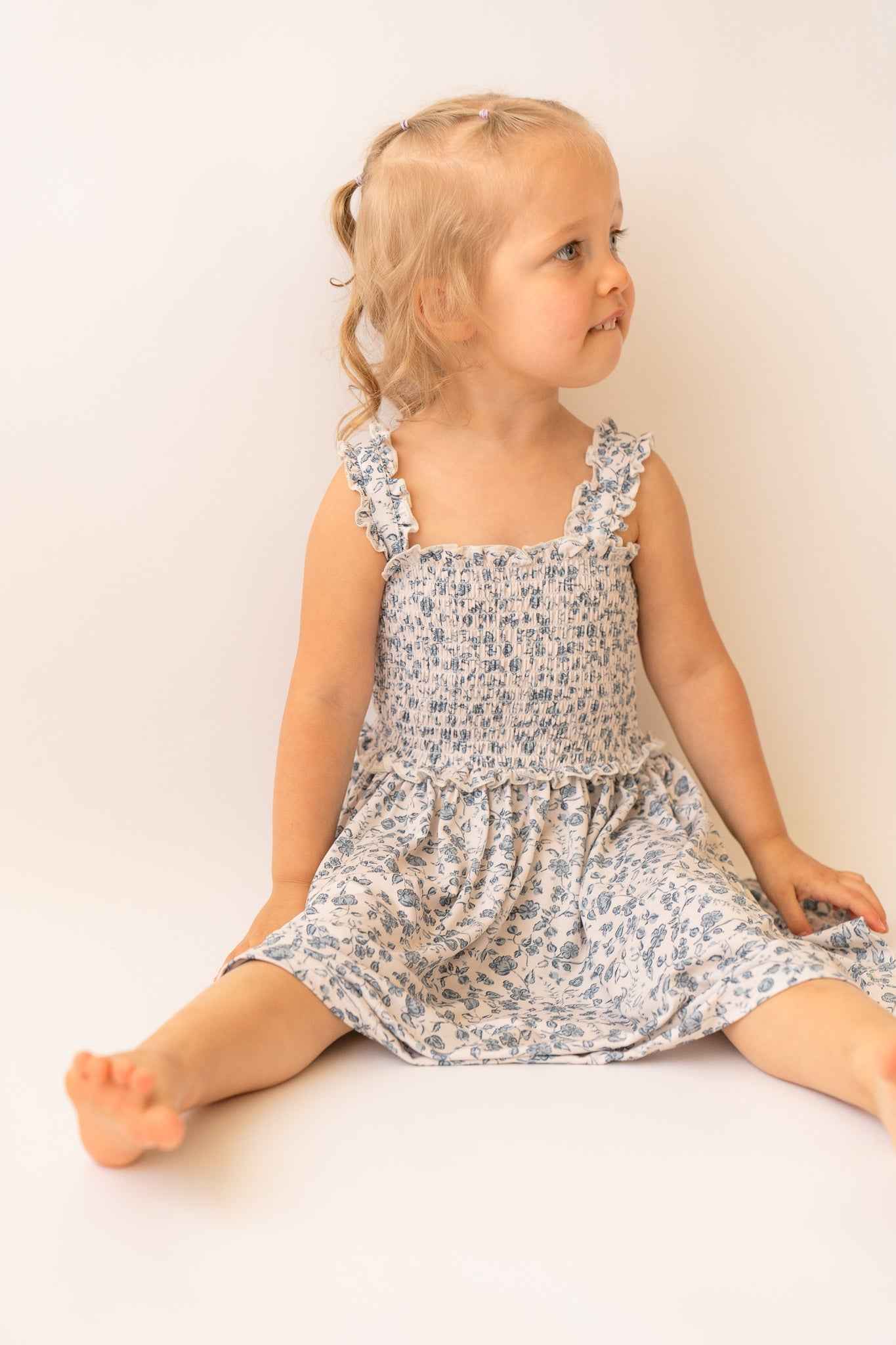 Bluebell Bloom Bamboo Twirl Dress - little nessi