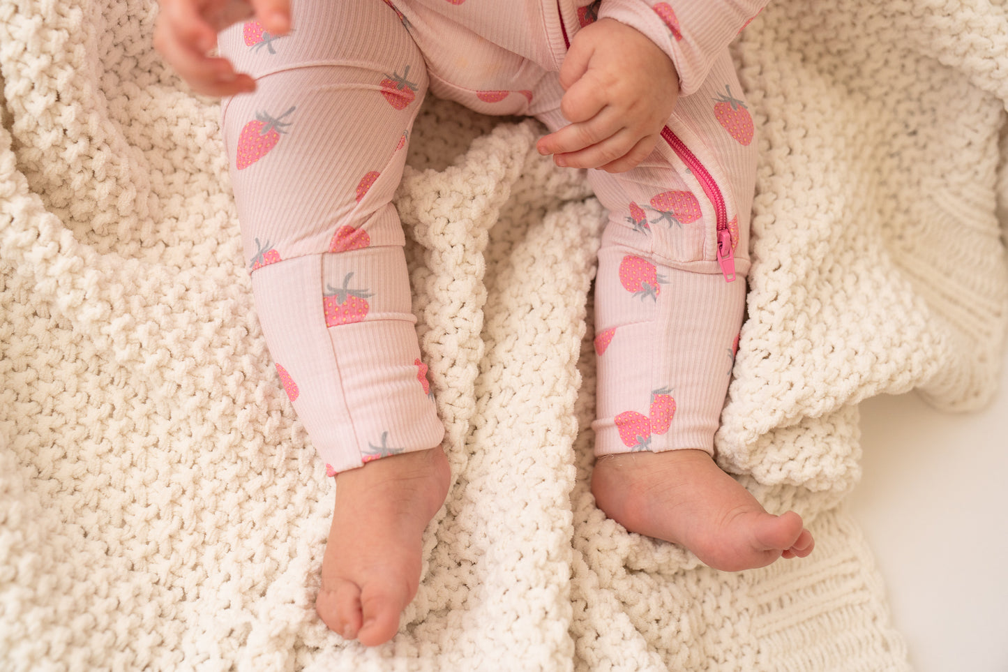 Bamboo Zip Romper | Berry Sweet