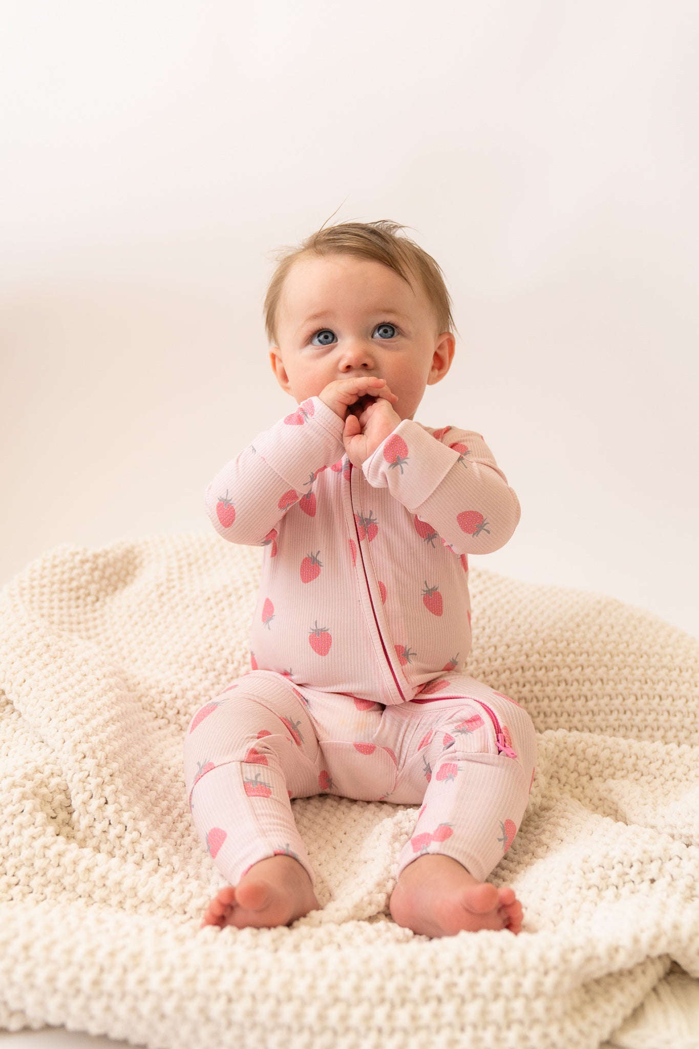 Bamboo Zip Romper | Berry Sweet