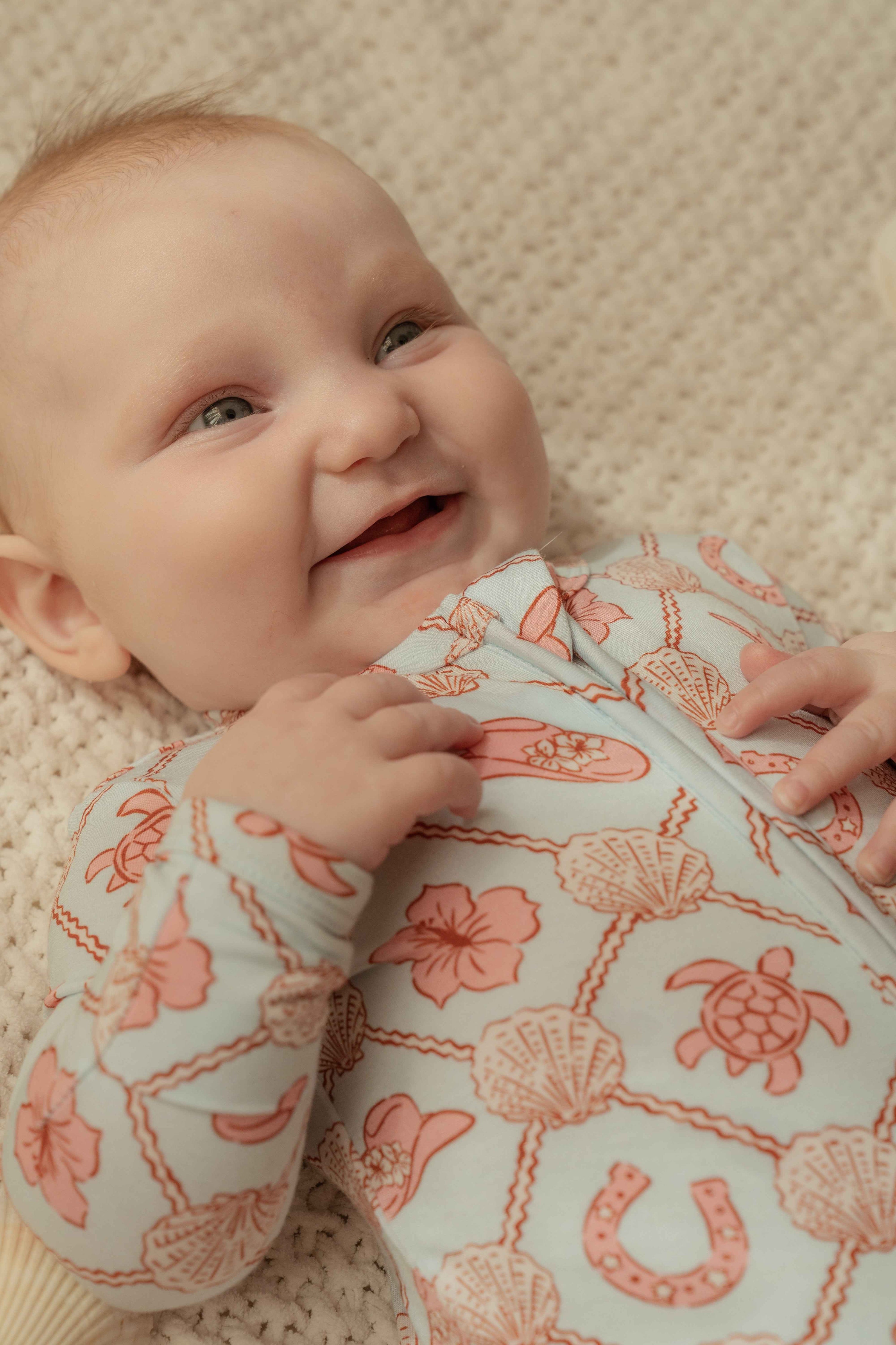 Coastal Cowgirl Bamboo Zip Onesie