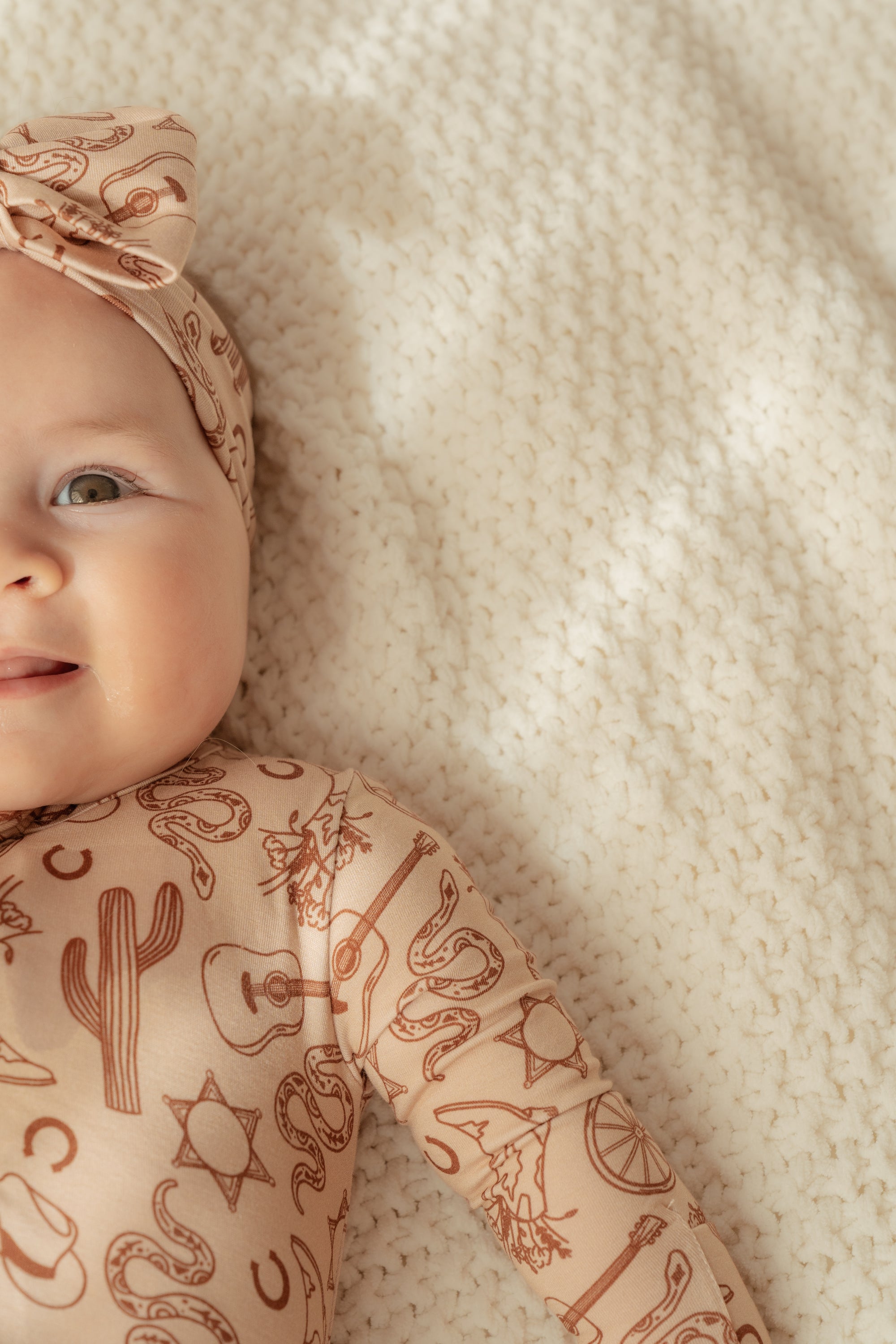 Giddy Up Bamboo Zip Onesie