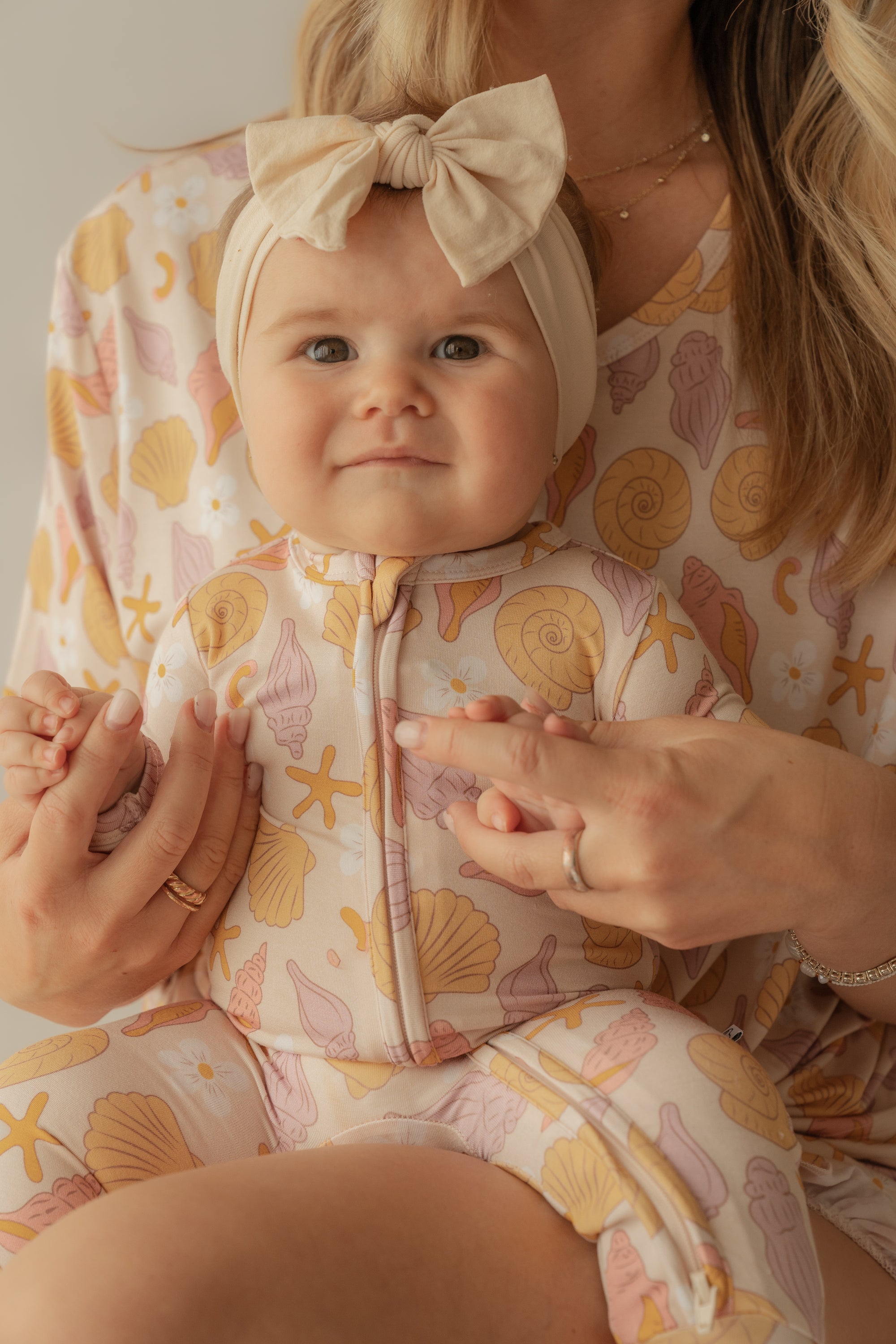 Shell Seekers Bamboo Zip Onesie