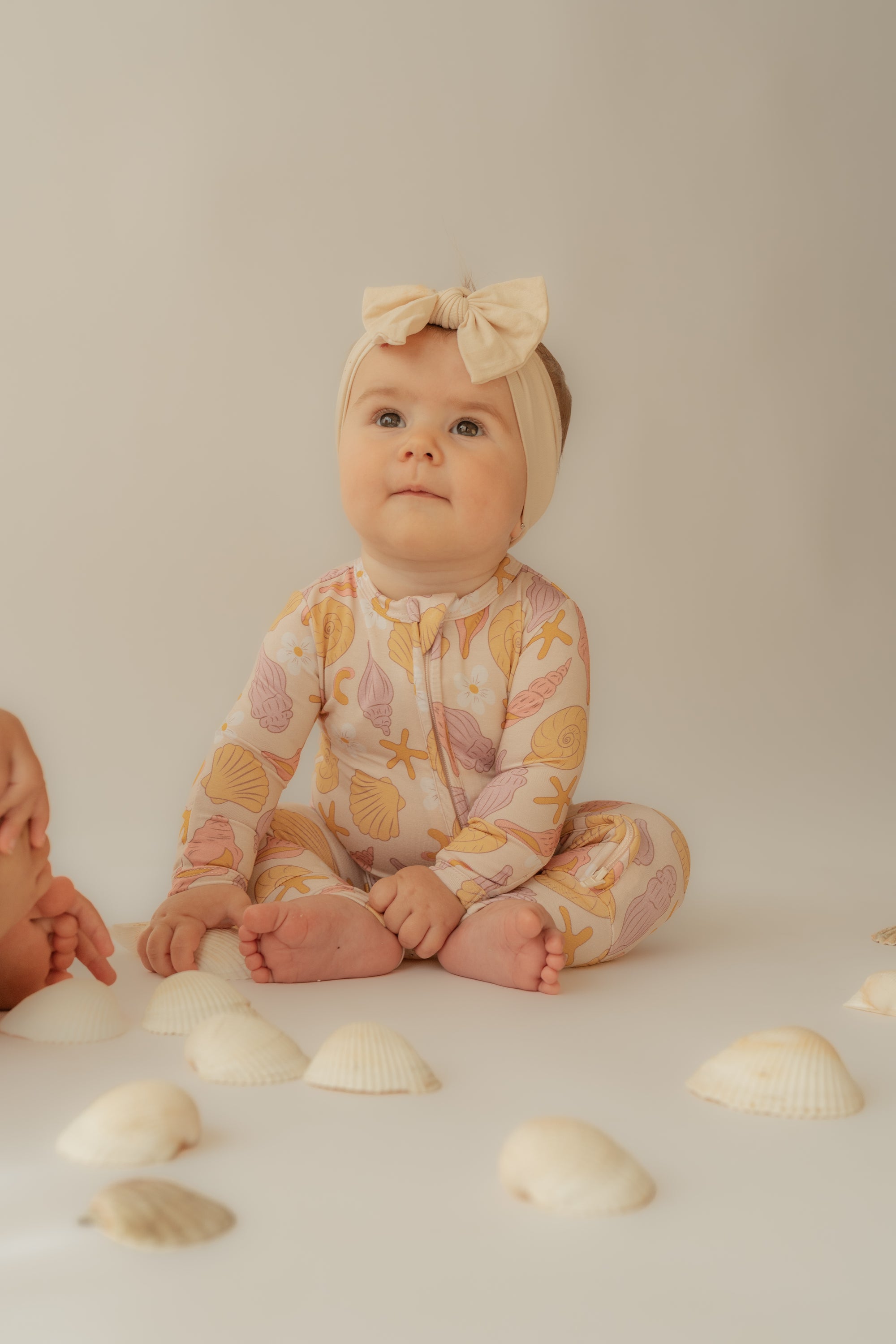 Shell Seekers Bamboo Zip Onesie