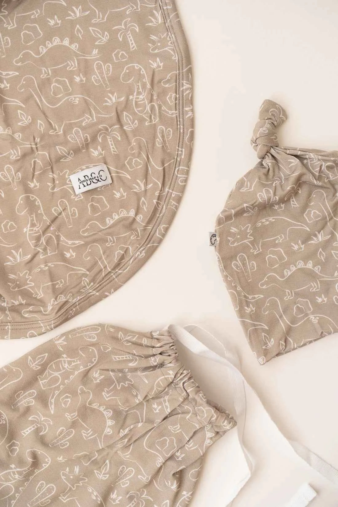 Dino Daze Swaddle Blanket & Beanie Set