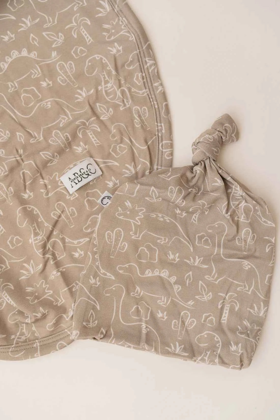 Dino Daze Swaddle Blanket & Beanie Set