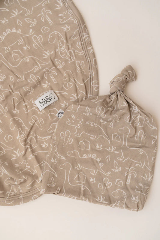 Dino Daze | Swaddle Blanket & Beanie Set
