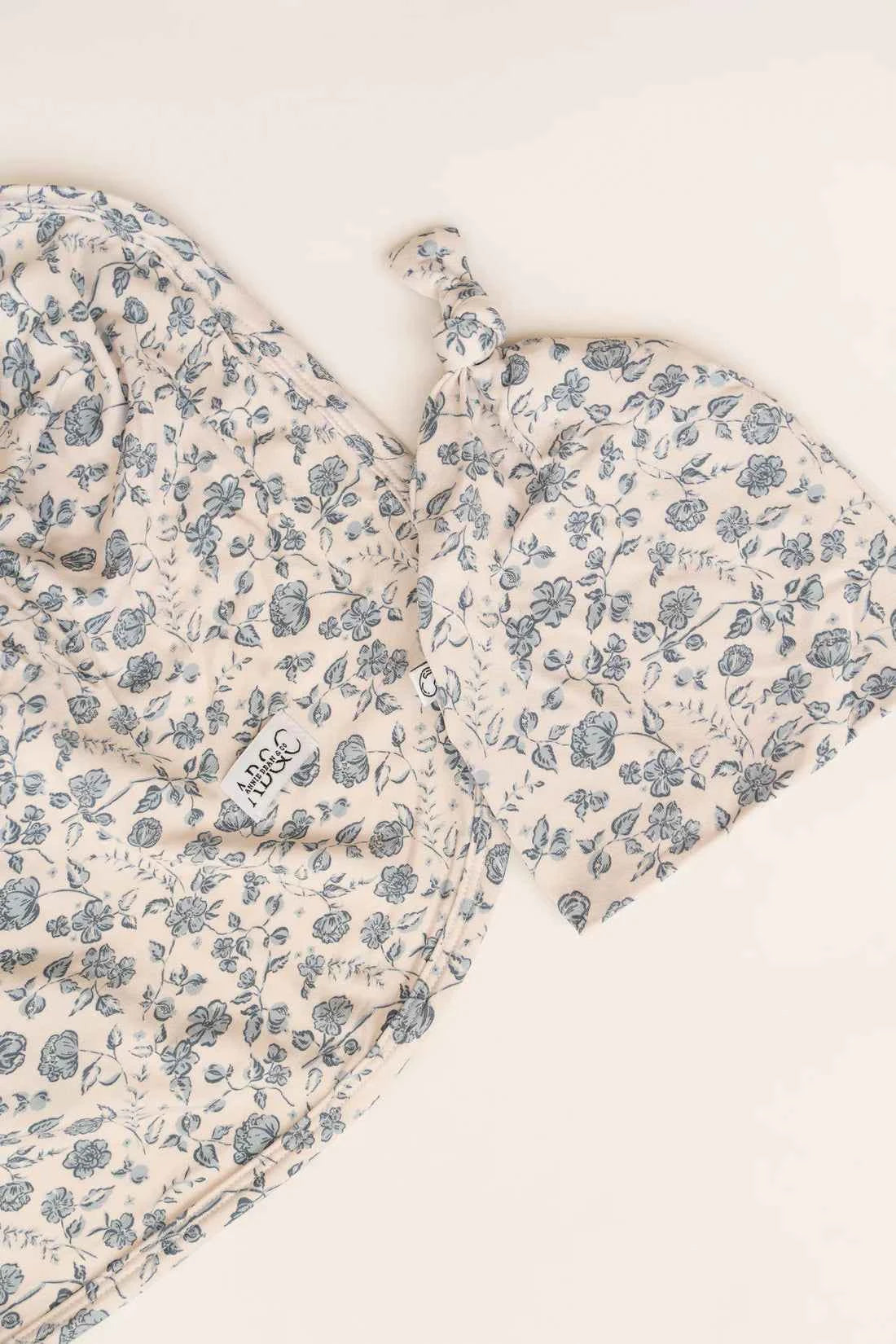 Bluebell Bloom Swaddle Blanket & Beanie Set