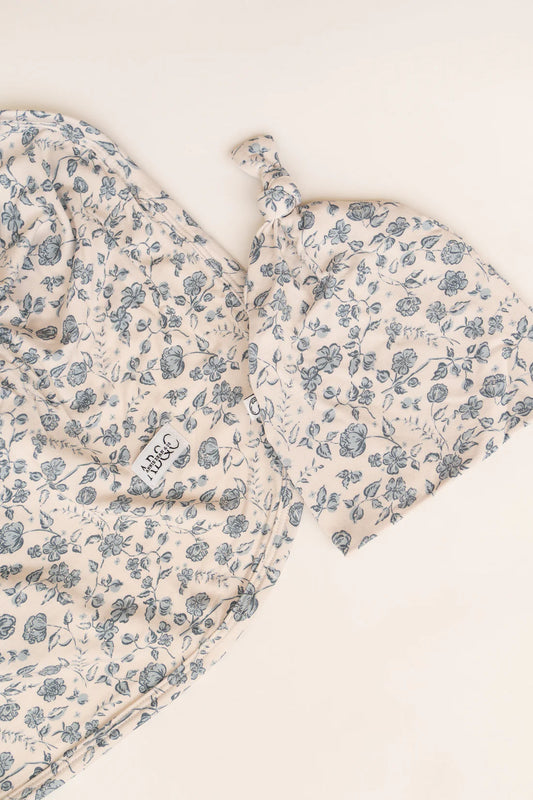 Bluebell Bloom | Swaddle Blanket & Beanie Set